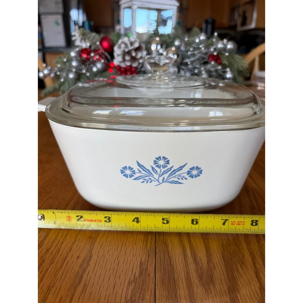 CorningWare A-20 Blue Cornflower Casserole Dish • 1.5 Qt • Vintage USA • Sloped